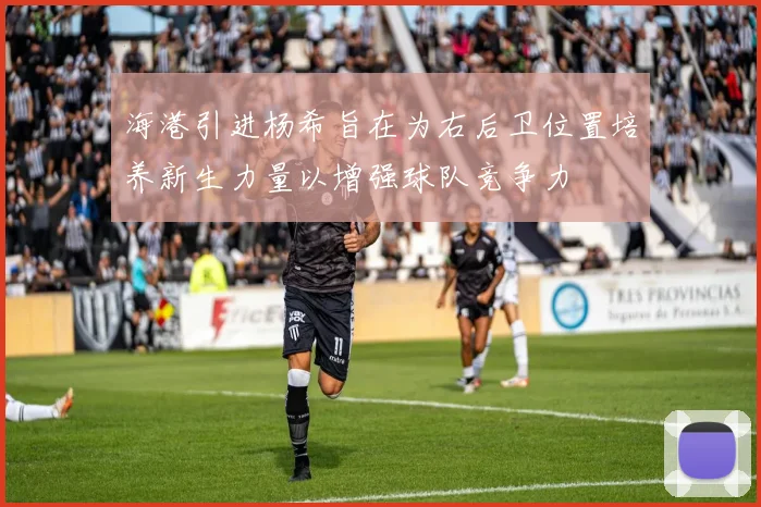 海港引进杨希旨在为右后卫位置培养新生力量以增强球队竞争力